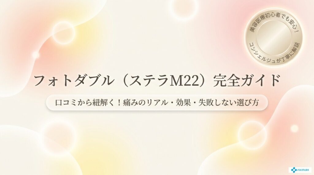 フォトダブル（ステラM22）の口コミ傾向！痛みのリアルと失敗しない選び方