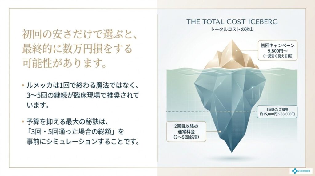 札幌のルメッカ料金相場と安く抑えるシミュレーション(3回・5回総額)