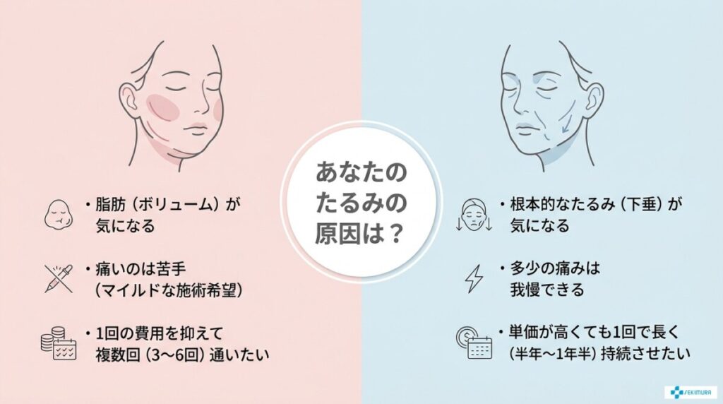 あなたはどっち?目的別おすすめタイプ診断