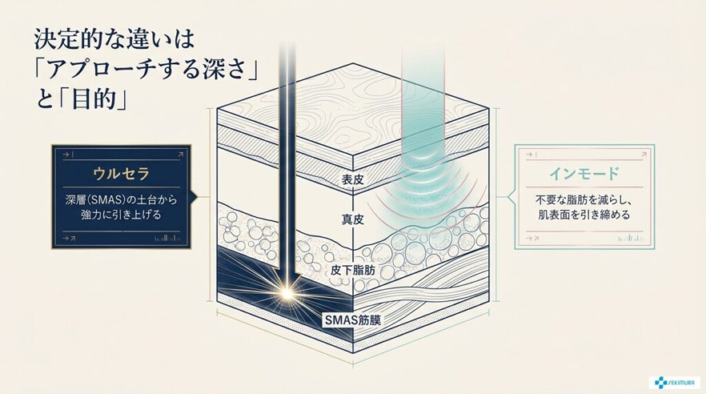 ウルセラとインモードの決定的な違いとは?(作用層と目的)