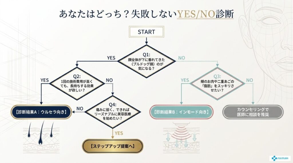 あなたはどっち?YES/NO診断チャート