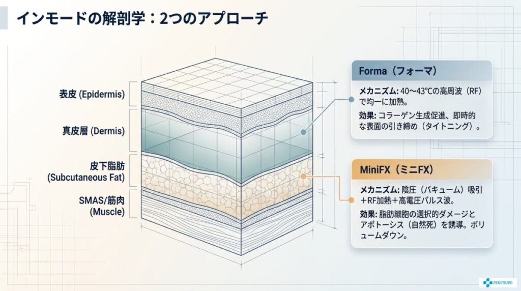 インモードの解剖学：2つのアプローチ