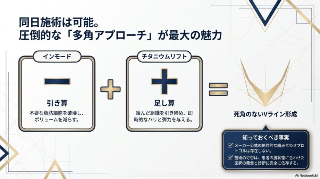 同日施術は可能 圧倒的な「多角アプローチ」が最大の魅力