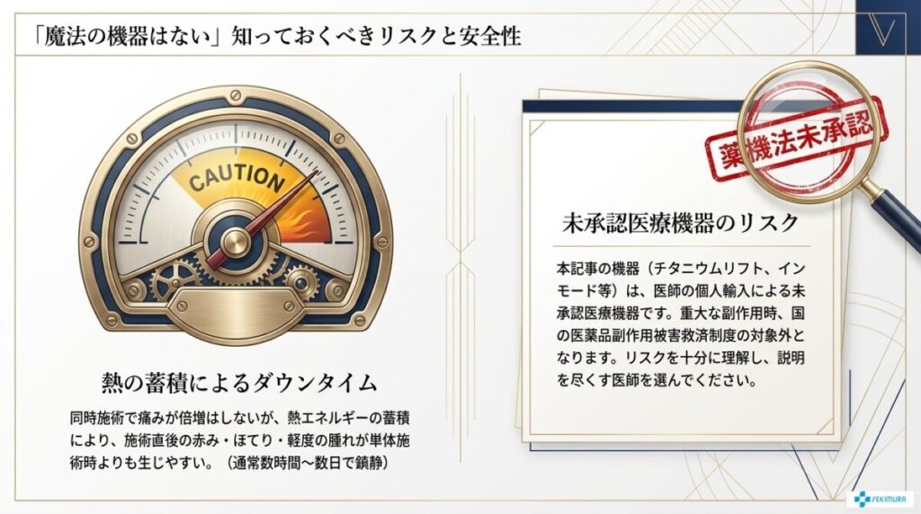 「魔法の機器はない」知っておくべきリスクと安全性