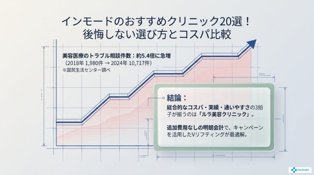 インモードのおすすめクリニック20選！後悔しない選び方とコスパ比較