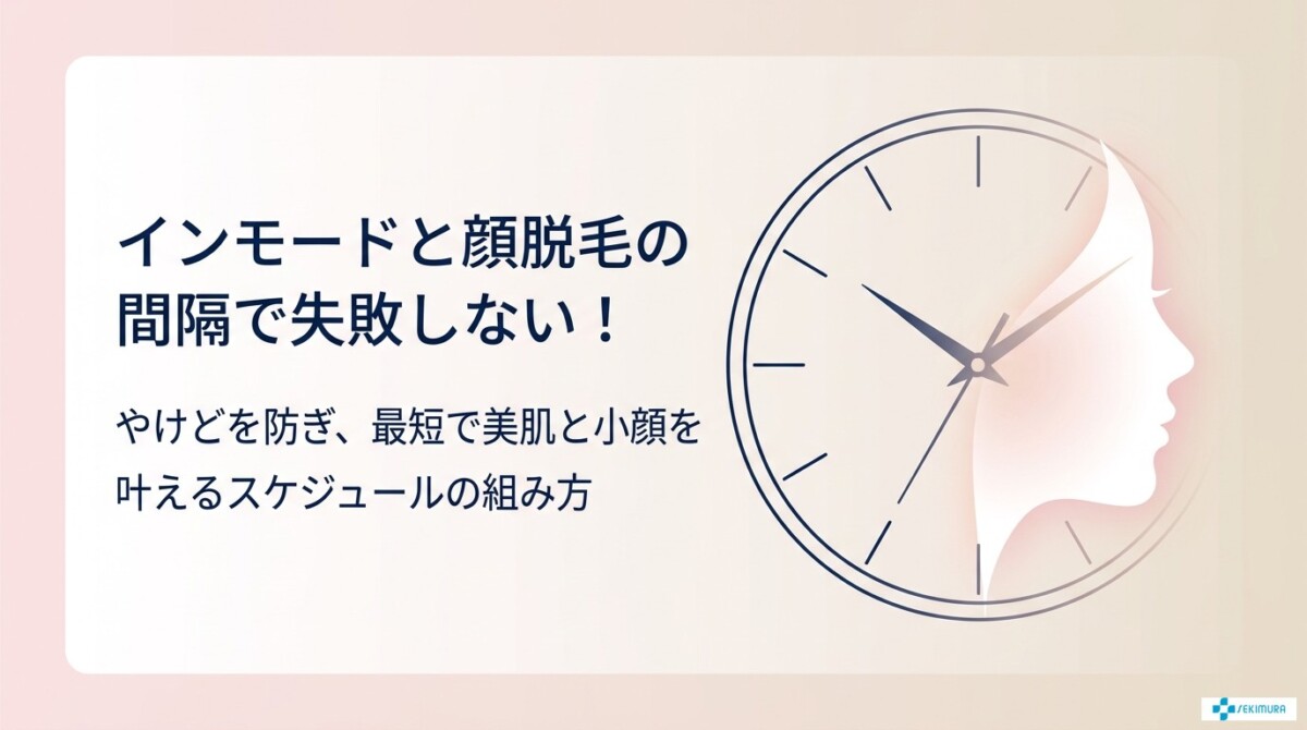 インモードと脱毛の間隔で失敗しない!やけどを防ぐスケジュールの組み方