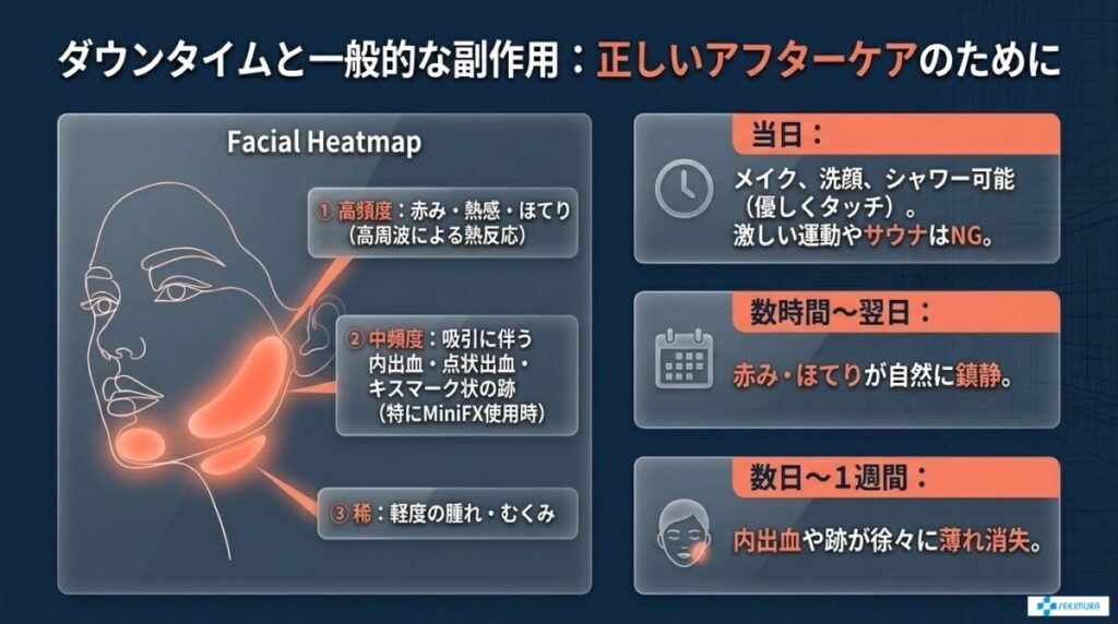 インモードのダウンタイム・副作用と注意点