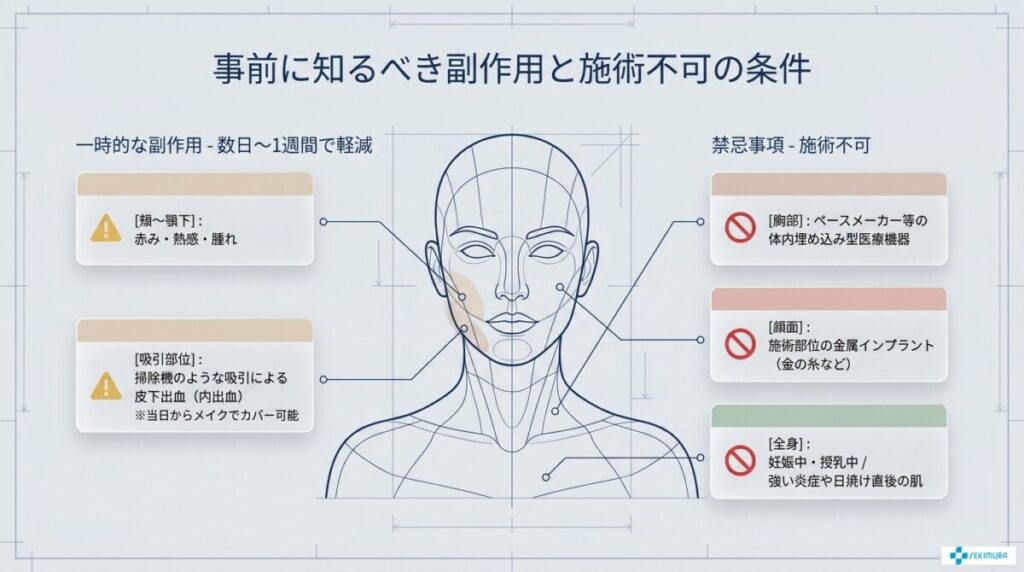 想定される副作用とダウンタイム