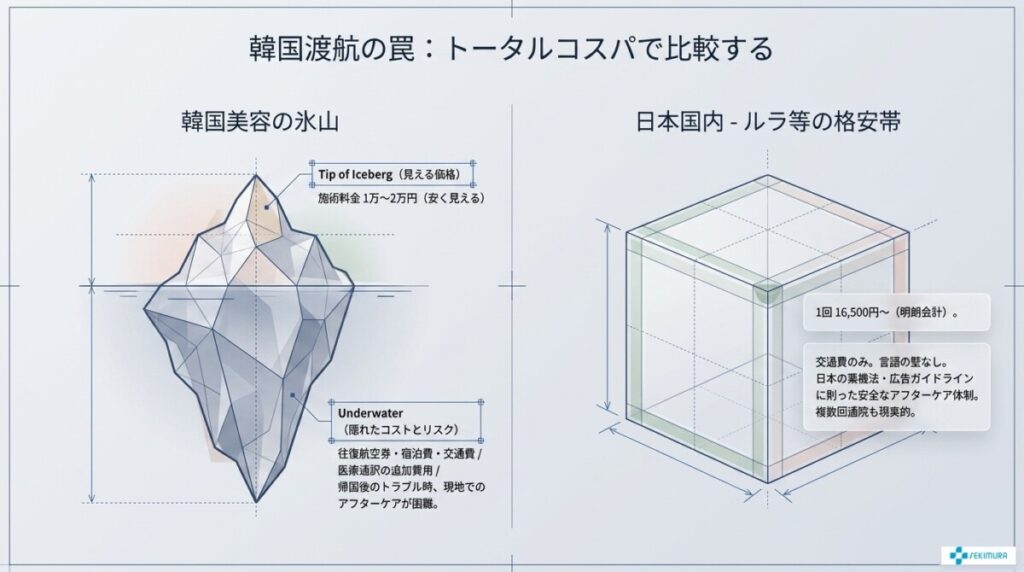 インモードは韓国の方が安い?国内受診とのトータルコスパ比較