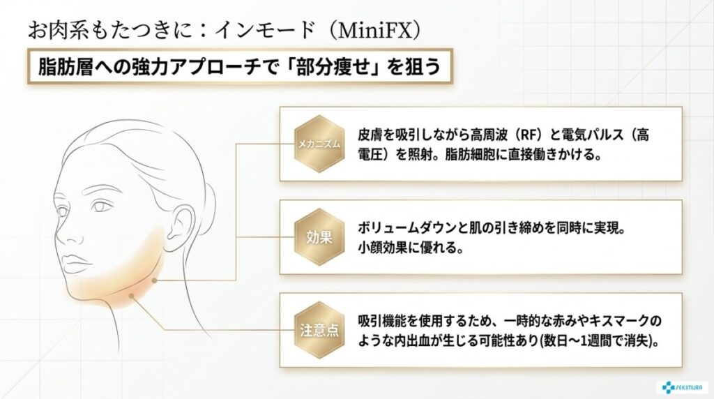お肉系もたつき・脂肪を減らしたいなら「インモード」がおすすめ