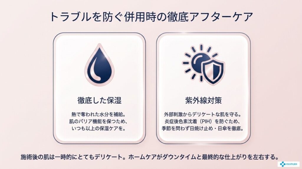 施術間隔を守らないとどうなる?併用時の注意点とアフターケア