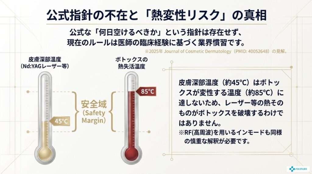 なぜ順番によって間隔の見解が分かれるのか?(公式指針不在と熱変性リスクの真相)