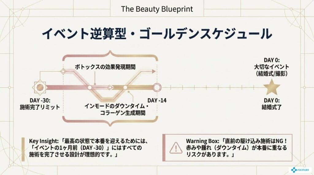 イベント逆算型!大切な日に向けた間隔・スケジュール設計