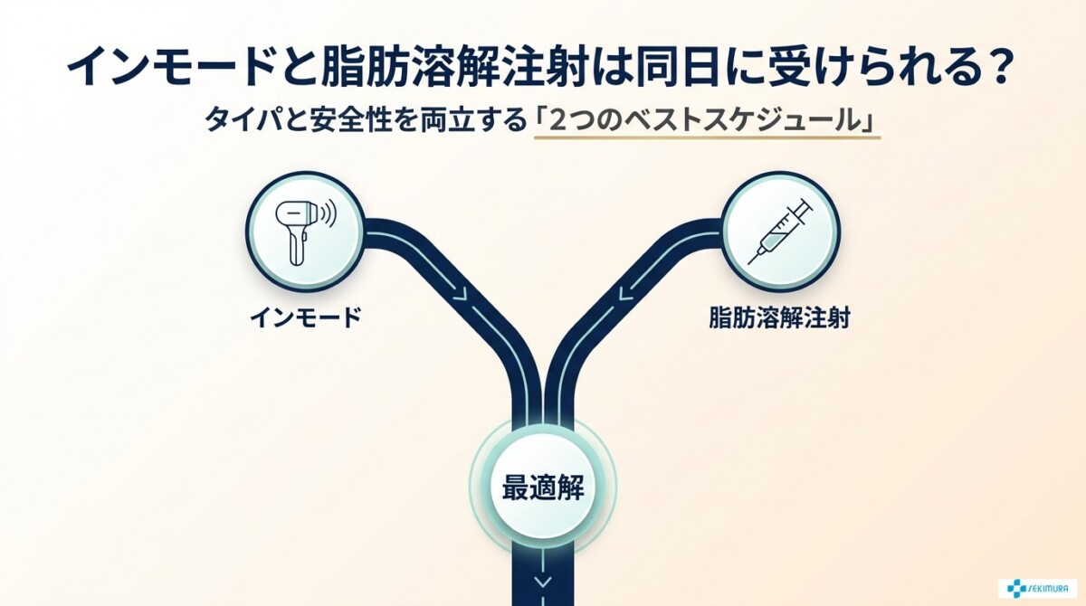 インモードと脂肪溶解注射は同時に可能?2つのベストなスケジュール