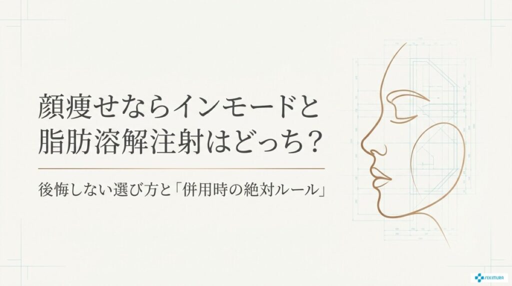 顔痩せならインモードと脂肪溶解注射はどっち？後悔しない選び方と順番