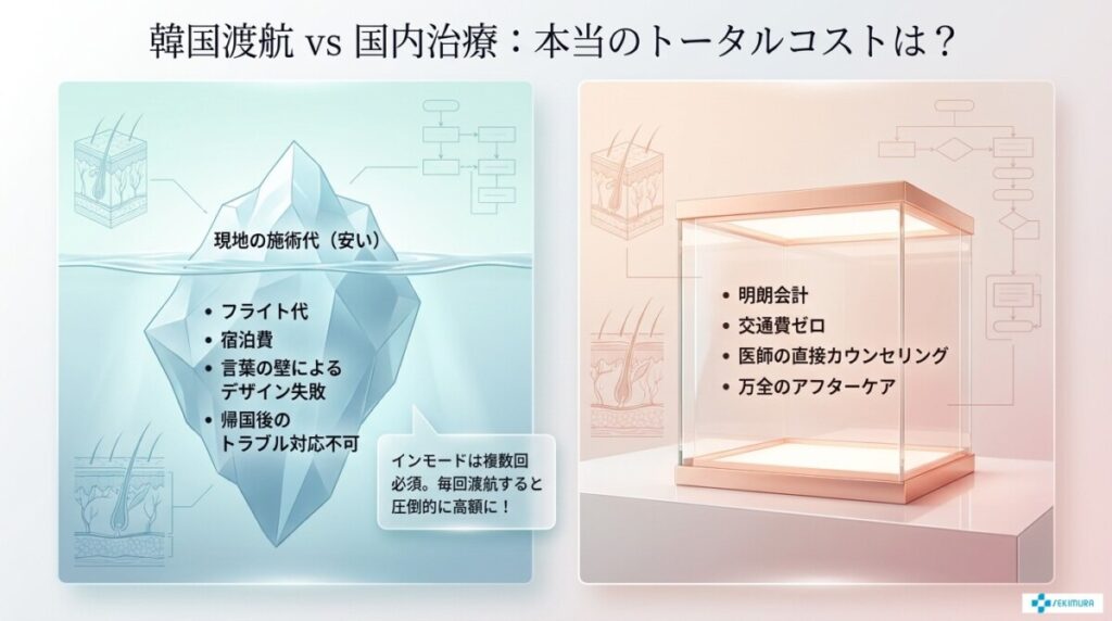 料金・費用感の比較と「韓国 vs 日本国内」のトータルコスト