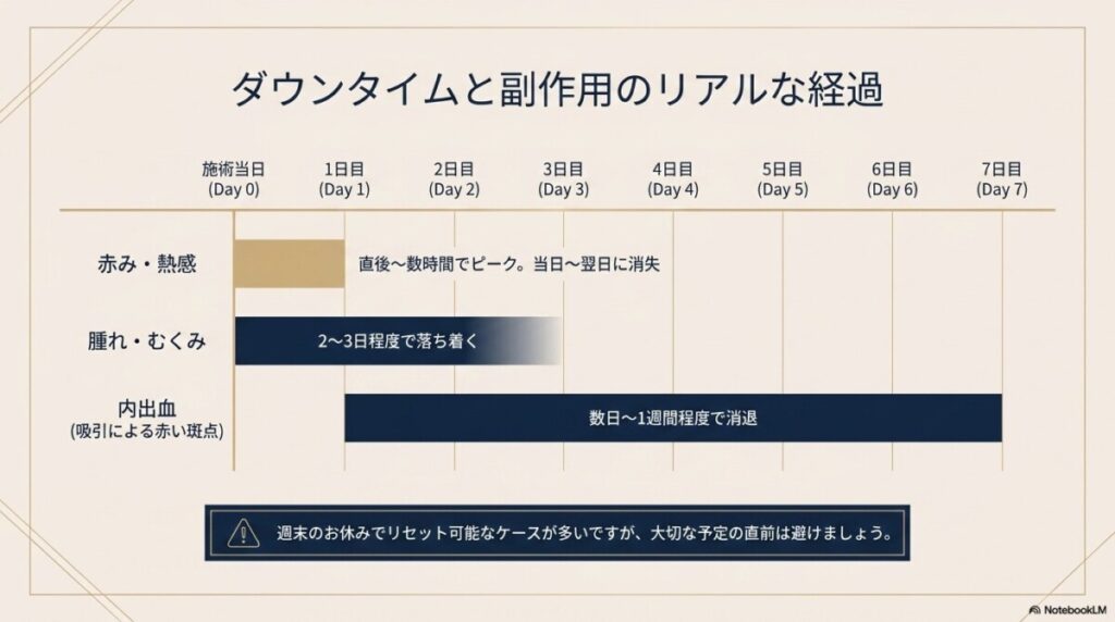 インモードの効果がないと感じる理由と、ダウンタイム・副作用の注意点
