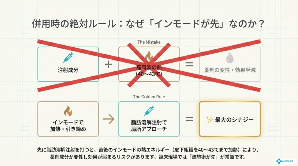 併用する場合の順番と間隔(※インモードが先が良いとされる理由)
