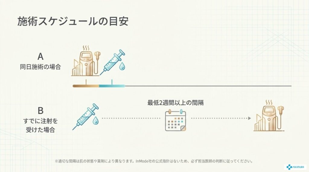 施術間隔の目安(同日施術は可能か?)