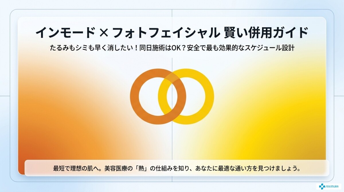 インモードとフォトフェイシャルの間隔は同日OK?賢い併用ガイド
