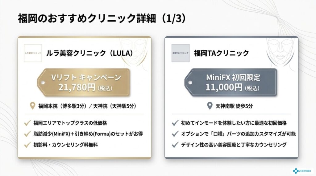 福岡でインモードが安いおすすめクリニック5選