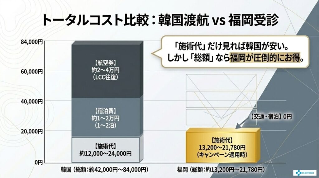 韓国渡航vs福岡受診!トータルコスト比較シミュレーション
