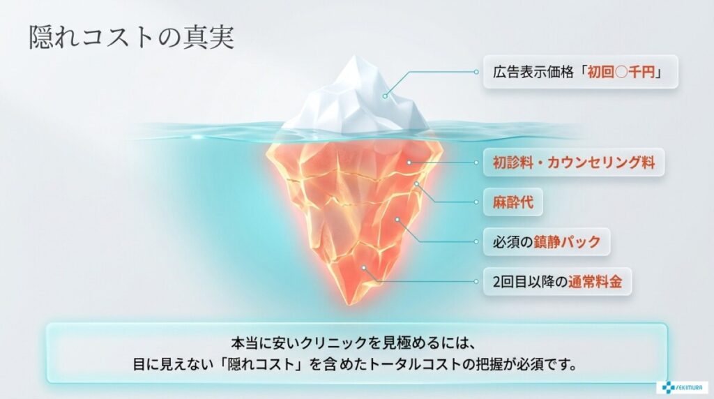 ルメッカの隠れコストの真実についての図解。
