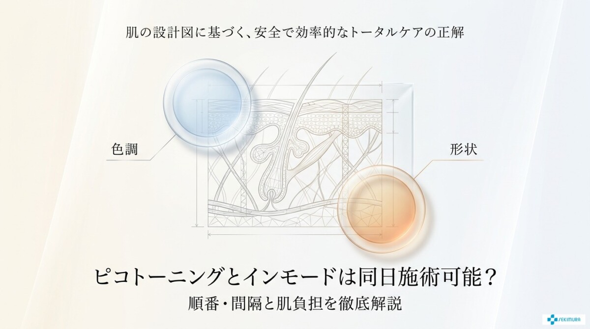 ピコトーニングとインモードは同日施術可能？順番・間隔と肌負担を徹底解説