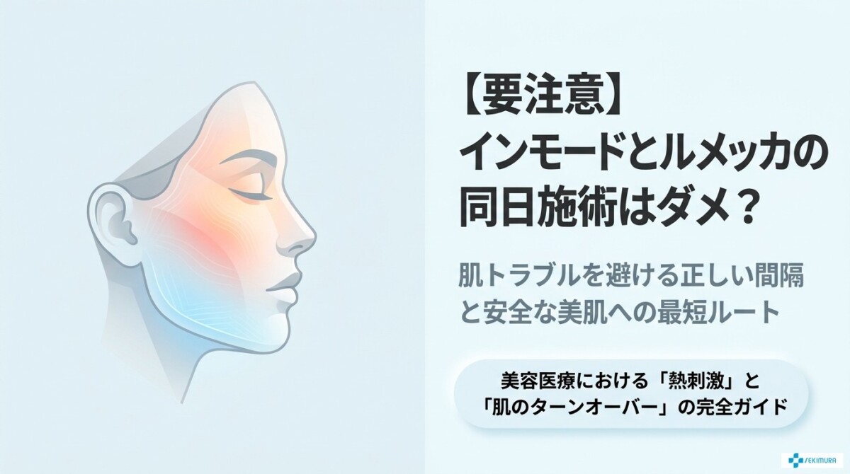【要注意】インモードとルメッカの同日施術はダメ？肌トラブルを避ける正しい間隔