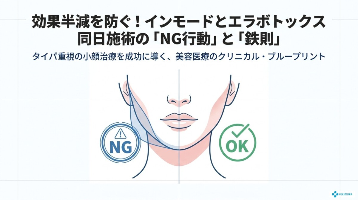 効果半減を防ぐ！インモードとエラボトックス同日施術でやってはいけないNG行動