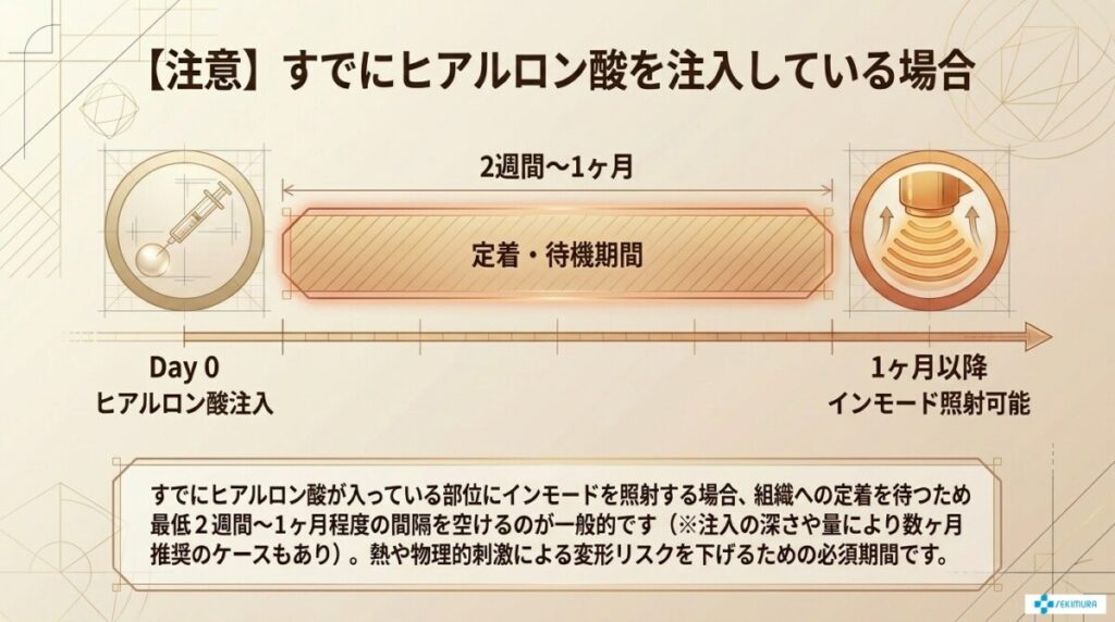 【注意】すでにヒアルロン酸を注入している場合の間隔