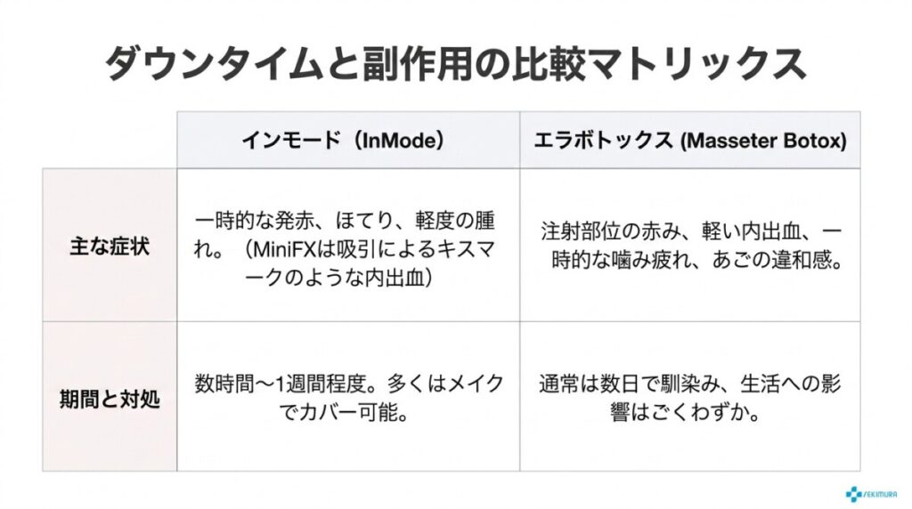 必須セクション：ダウンタイム・費用・よくある質問