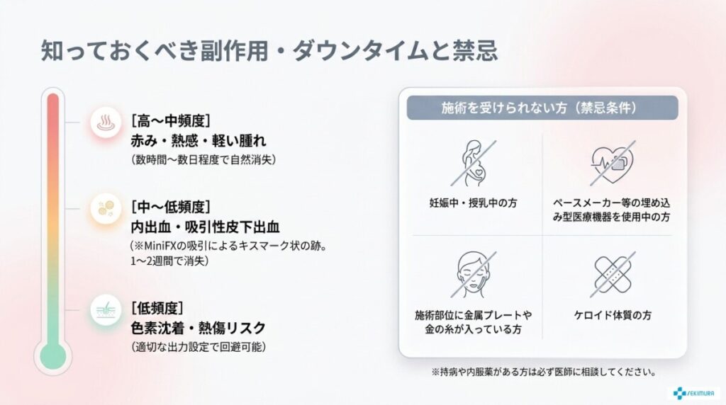 インモードの副作用・ダウンタイムと注意点