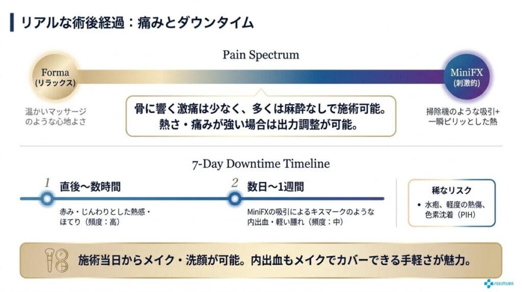 痛みの少なさは本当?インモードの副作用・ダウンタイム
