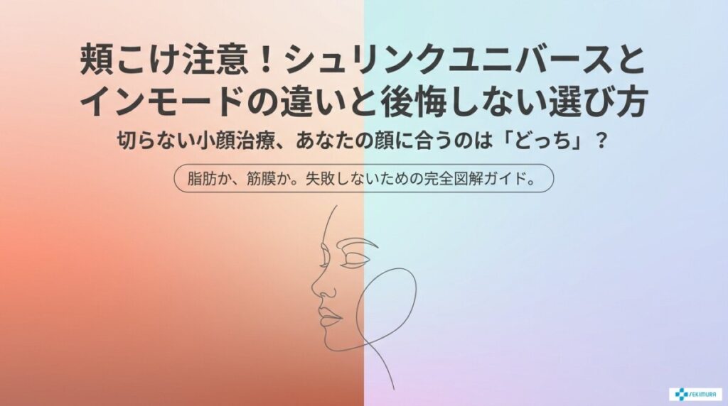 頬こけ注意！シュリンクユニバースとインモードの違いと後悔しない選び方