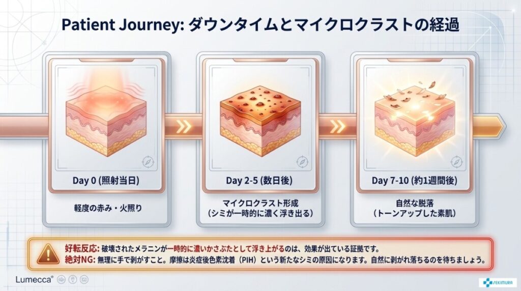 ルメッカの副作用・ダウンタイム・禁忌事項