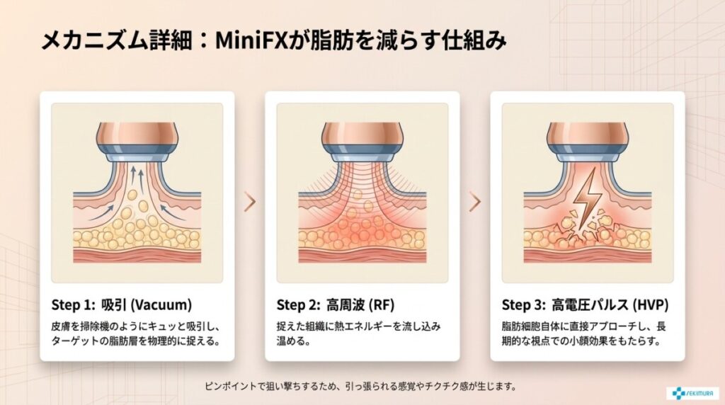 脂肪にアプローチする「MiniFX」の特徴