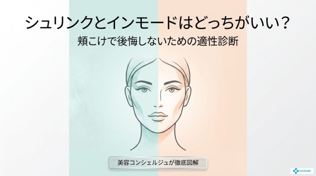 シュリンクとインモードはどっちがいい？頬こけで後悔しないための適性診断