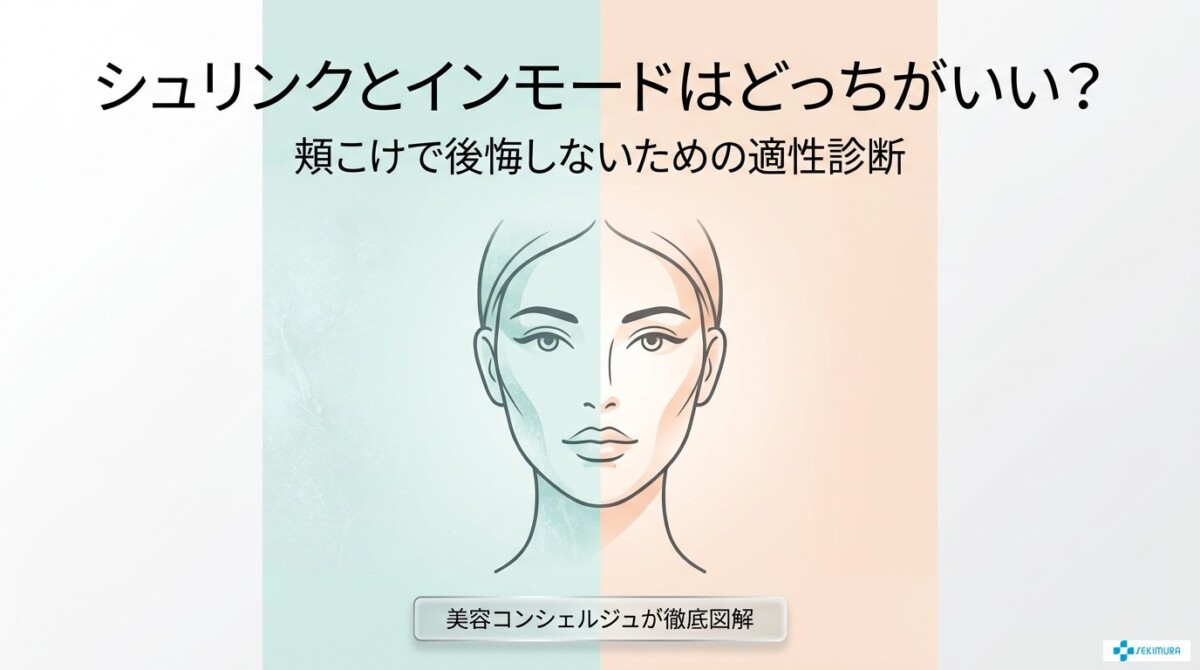 シュリンクとインモードはどっちがいい？頬こけで後悔しないための適性診断