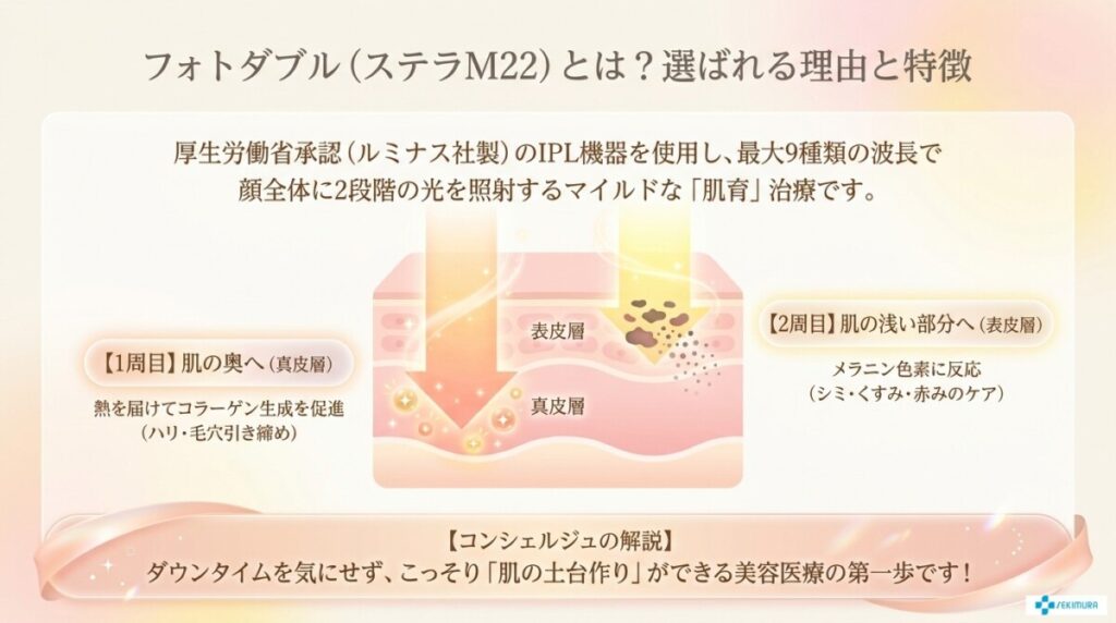 フォトダブル（ステラM22）とは？選ばれる理由と特徴の図解
