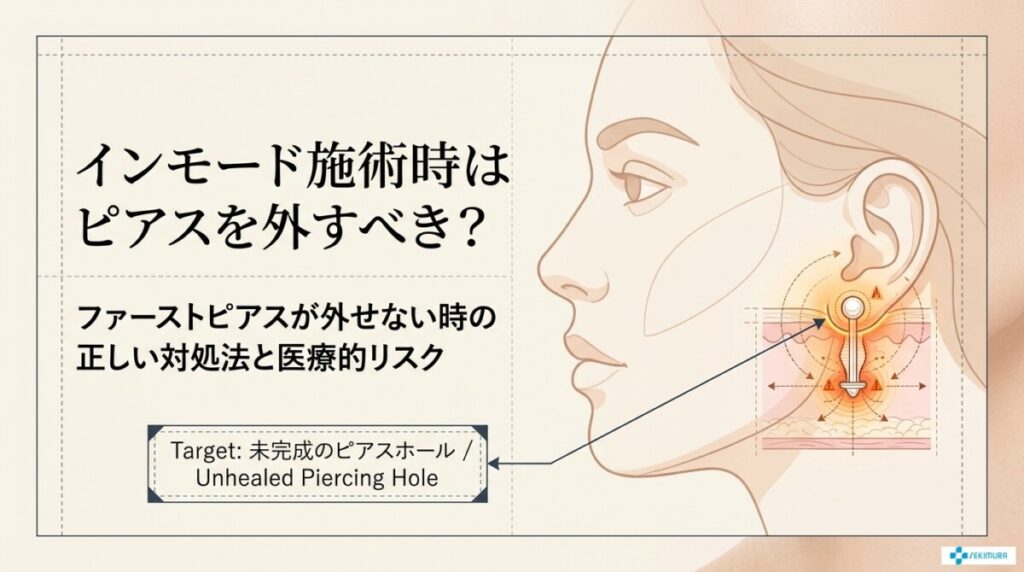 インモード施術時はピアス外す？ファーストピアス等外せない時の対処法
